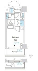 パークアクシス錦糸町スタイルズ 408 間取り図