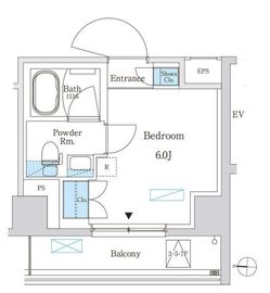 パークアクシス錦糸町スタイルズ 601 間取り図