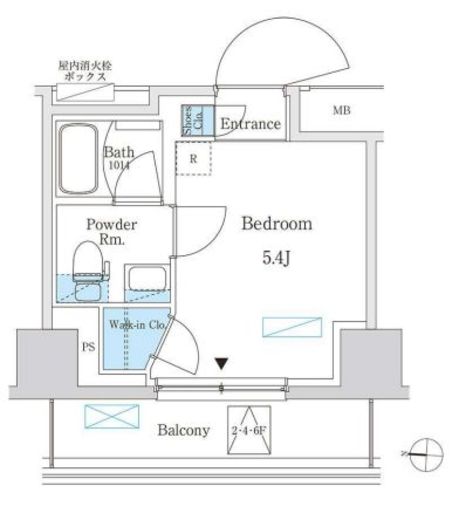 パークアクシス錦糸町スタイルズ 504 間取り図