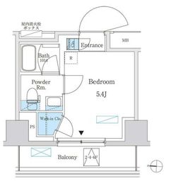 パークアクシス錦糸町スタイルズ 604 間取り図