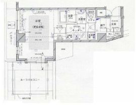 パレステュディオ渋谷イースト 6階 間取り図