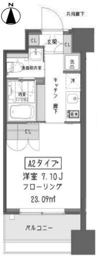 ガーデン蒲田 608 間取り図