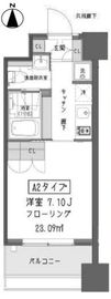 ガーデン蒲田 608 間取り図
