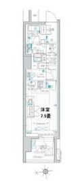 デュオステージ蒲田 13階 間取り図