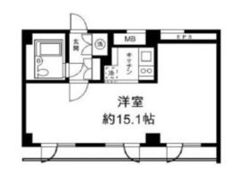 H&M南青山ウエスト 402 間取り図