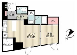 ブラントン日本橋大伝馬町 7階 間取り図