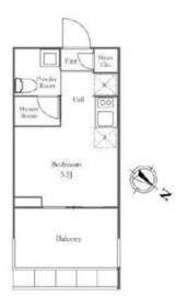 プラウド中目黒 3階 間取り図