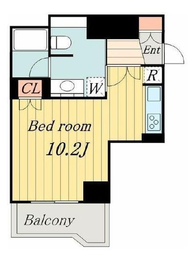 日本橋ヴォアール 5階 間取り図