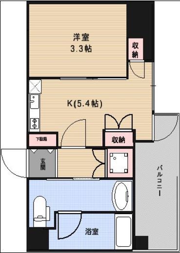 リビオレゾン勝どきnex 3階 間取り図