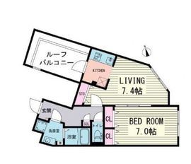 ブランシェ東麻布 501 間取り図