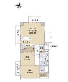 東急ドエルアルス世田谷弦巻弐番館 2階 間取り図