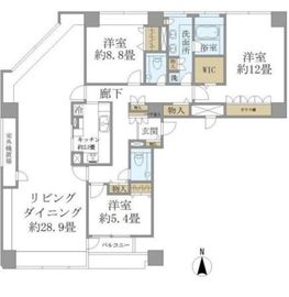 シーフォートタワー 17階 間取り図