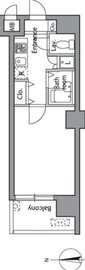 レジディア神楽坂 503 間取り図