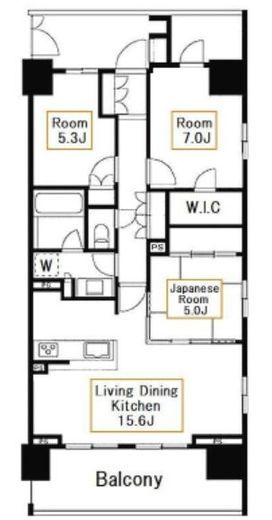 アデニウムコート木場公園 14階 間取り図
