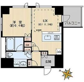 アクシア白山 2階 間取り図