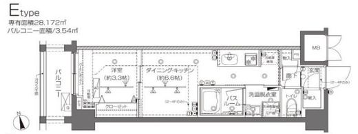 ZOOM大塚 2階 間取り図