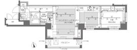 ZOOM大塚 2階 間取り図