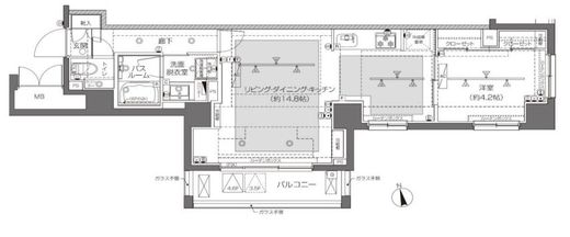 ZOOM大塚 6階 間取り図