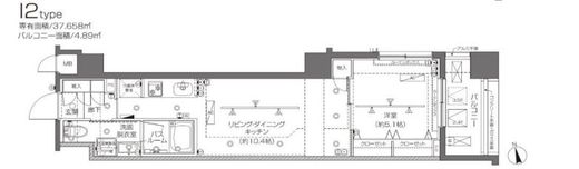 ZOOM大塚 3階 間取り図