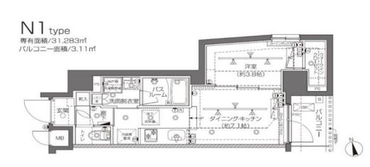 ZOOM大塚 1階 間取り図