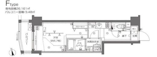 ZOOM大塚 2階 間取り図