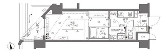 ZOOM大塚 3階 間取り図