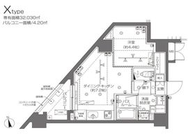 ZOOM大塚 4階 間取り図