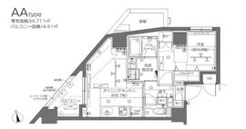 ZOOM大塚 5階 間取り図