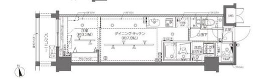 ZOOM大塚 6階 間取り図