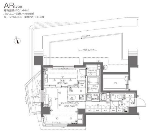 ZOOM大塚 9階 間取り図