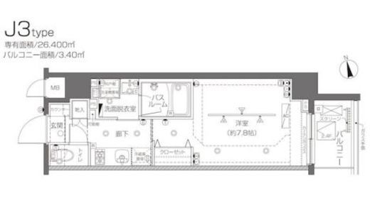 ZOOM大塚 1階 間取り図