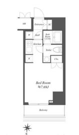 アイフラット文京本駒込 206 間取り図