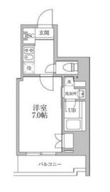 レジディア文京本郷3 1204 間取り図