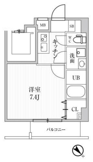 ALTERNA池袋EAST (オルタナ池袋イースト) 303 間取り図