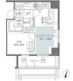 メゾンカルム本郷 1208 間取り図