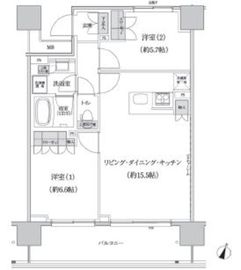 パークハビオ渋谷本町レジデンス 1007 間取り図