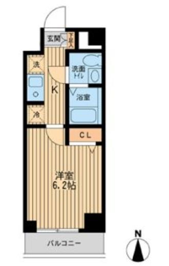 ドゥーエ東陽町 406 間取り図