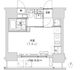 グランディオール広尾テラス 1003 間取り図
