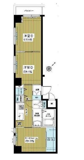 アヴァンティーク東銀座 4階 間取り図