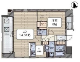 麻布十番テラス 1102 間取り図