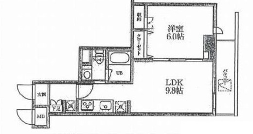 アーバンコート大岡山 702 間取り図