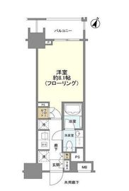 クレヴィア新宿若松町 4階 間取り図