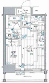 パレステージ上野入谷 9階 間取り図