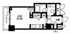 レジディア恵比寿3 202 間取り図