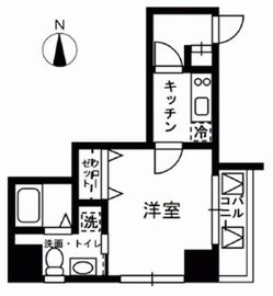 レジディア中野 303 間取り図