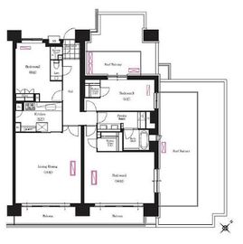 ブリリアイスト三軒茶屋アイビーテラス i907 間取り図