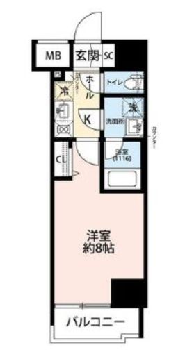 プレール・ドゥーク東雲3 6階 間取り図