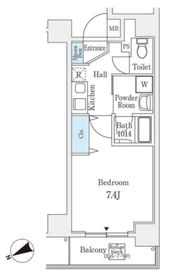 QUALITAS水天宮前 (クオリタス水天宮前) 401 間取り図
