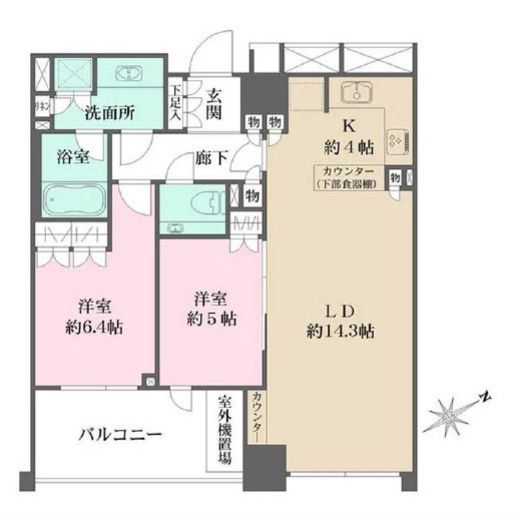 ザ・パークハウスグラン三番町 3階 間取り図