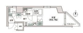 シーズンフラッツ池上 1401 間取り図